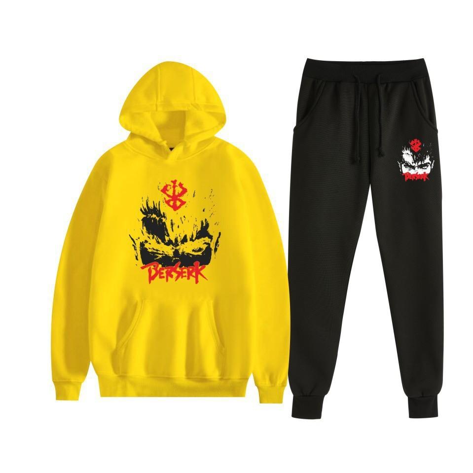 Sword wind legend Berserk new animation fleece loose men's and women's hooded sweater set hoodie