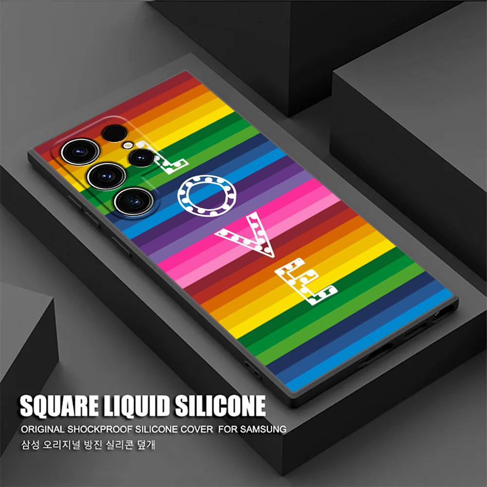 Gay Pride Flag Lesbians LGBT Rainbow S26Ultra Case For Samsung Galaxy S26 S25 S24 S23 S20 S21 FE S22 Ultra Plus Soft Phone Cover
