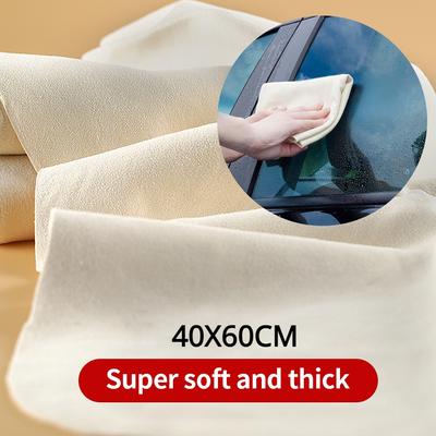Natural Deerskin Free Shape Clean Leather Cloth Car Car Home Motorcycle Washing Care Quick Dry Cleaning Towel Super Absorbent