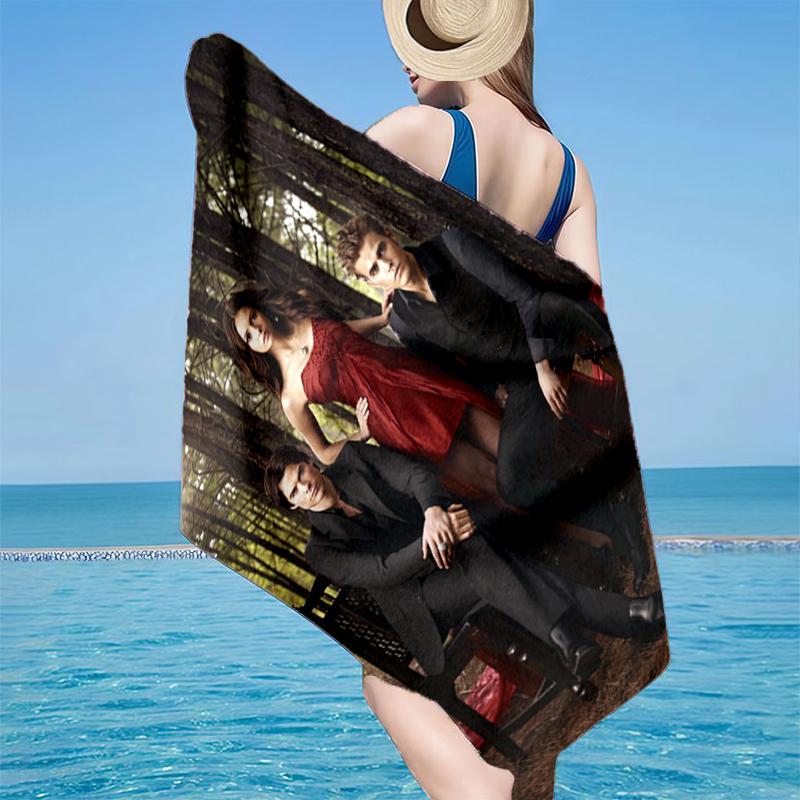 Vampire movies Beach Towel, Super Soft Microfiber, Gift for Her/Him, Birthday, for Pool, Beach, Travel, Home Decor Fan gifts