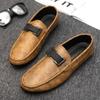 Men's Leather Casual Shoes Luxury Social Loafers Flats Moccasins For Men 2024 Comfortable Slip-On Driving Fashion Shoes Male