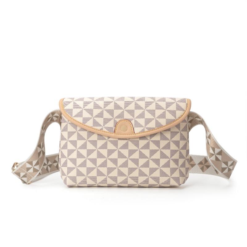 Women's single shoulder messenger bag women's fashion versatile new wide shoulder strap windmill printed small bag