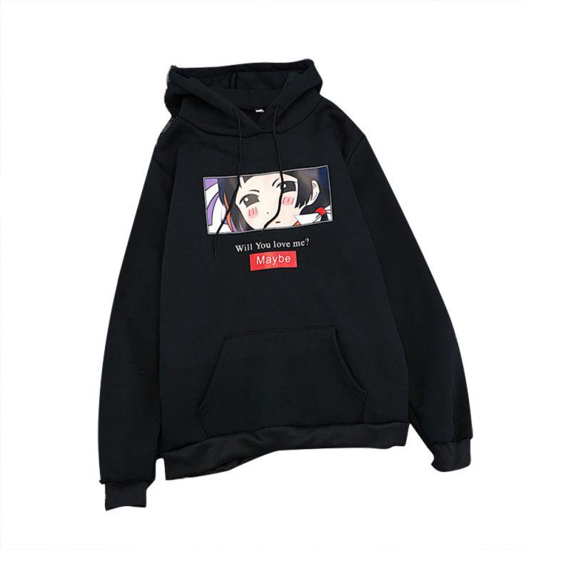 Frauen Mode Cartoon Print Kapuzen lose Plus Größe Verdickung Hoodie Casual Pullover Sweatshirt Frauen Mode Cartoon Print Kapuzen lose Plus Größe Verdickung Hoodie Casual Pullover Sweatshirt