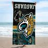 Jacksonville Jaguars Print Beach Towel, Large Soft Quick Dry Towel for Beach Camping Swimming