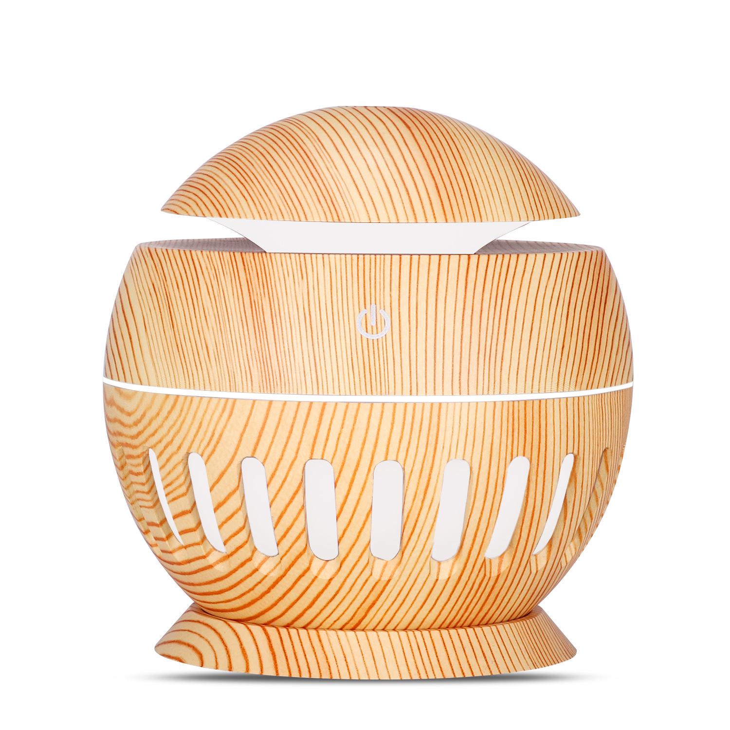 USB Wood Grain Humidifier & Air Purifier Desktop Atomizer USB