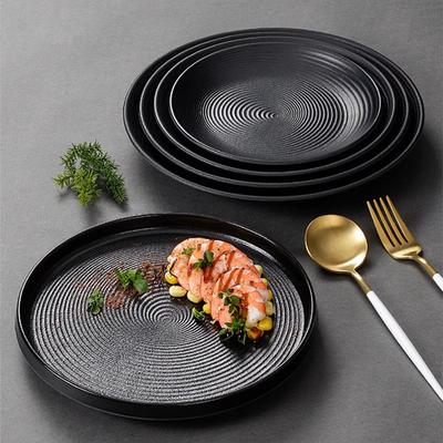 Okrągły talerz obiadowy z melaminy Imitacja porcelany Talerze do steków i ramenu w stylu zachodnim Naczynia deserowe z owocami Naczynia restauracyjne