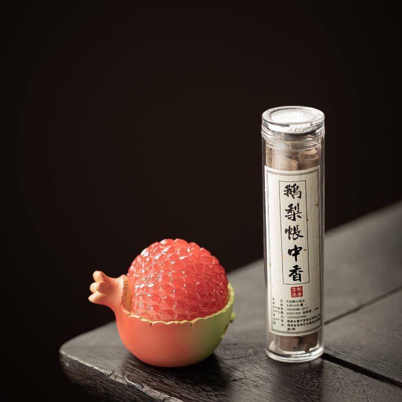 Chinese Style Pomegranate Incense Burner, Cloud Incense Holder for Sandalwood Agarwood Home Zen Decor