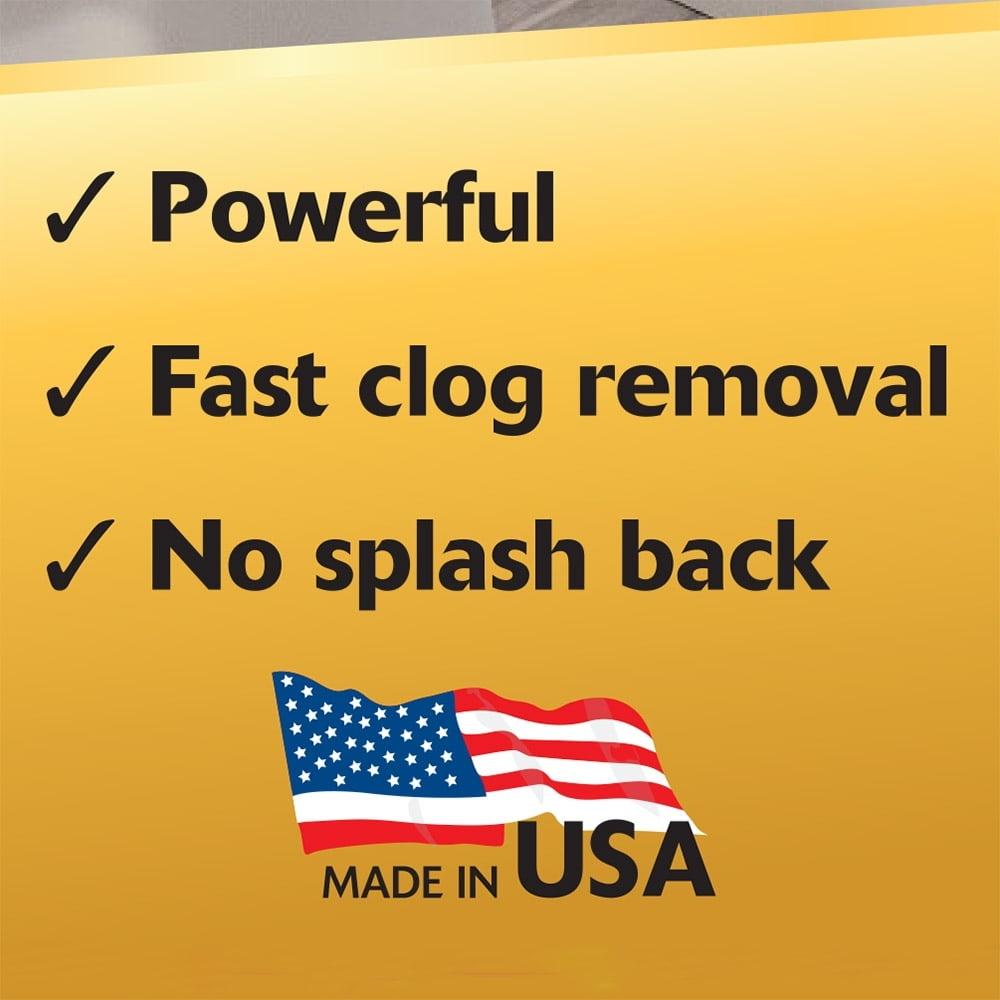 Toilet Plunger All Bowl Shapes Efficient Clog Removal Flexible Rubber Non-Marking T-Handle Comfortable Grip Durable 92-4RM