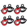 20pcs Alloy Lip Pendants DIY Halloween Pendant for Bracelet Necklace Jewelry Making