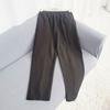 Silk Pants Women's Cotton-Padded Casual Pants Easiest for Match Slimming Straight Pants Loose Nature Waist Women's Pants Pocket