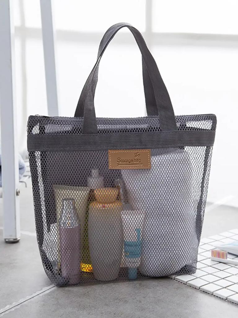 1PC-Large Travel Bag Organization Storage Bag Reusable Eco Bag Clothing Portable Outdoor Beach Mesh Pouch Bathroom Wash Bag Pack