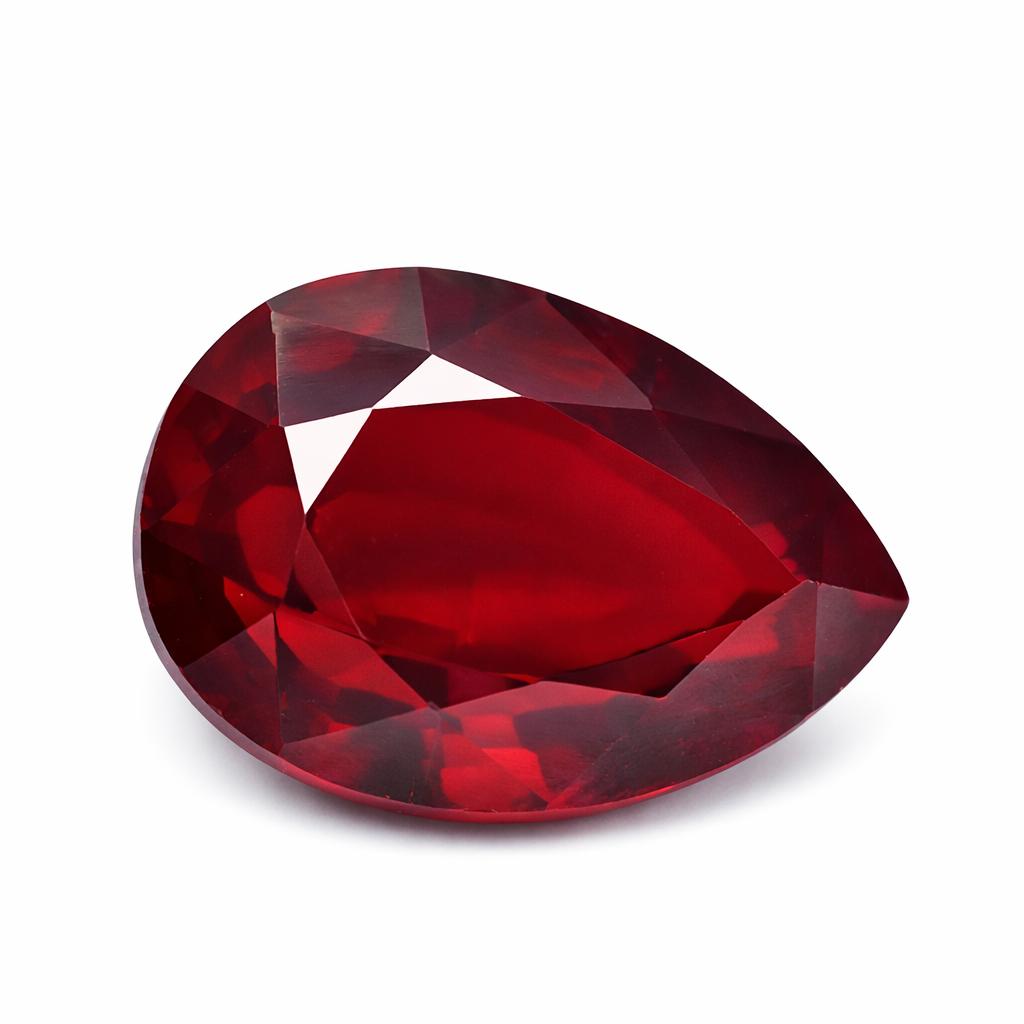 BEATIFUL Natural Red Ruby 12x9mm Pear Shape Loose Gemstone For Her