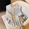 Spitze Schnür-Weste Frühling Neu Locker Gestricktes Oberteil