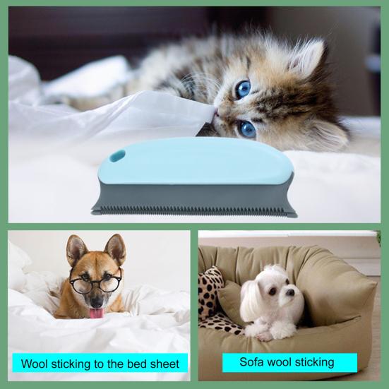 Cat Dog Hair Removal Brush Reusable Pet Hair Remover with Comfortable Grip Easy To Clean Versatile Pet Hair Remover