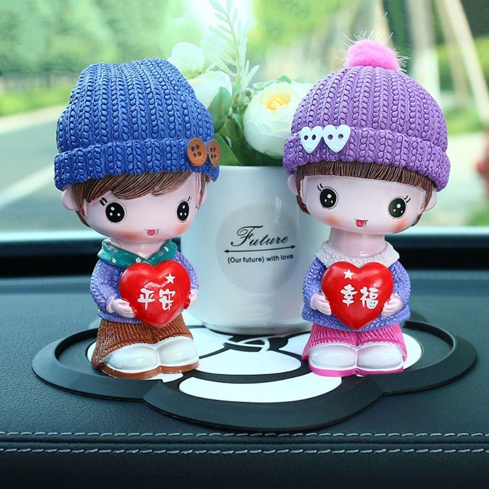 Resin Miniature Sweet Boy Girl Figures Bobblehead Wedding Decoration Doll  Hobby Collectibles Gifts