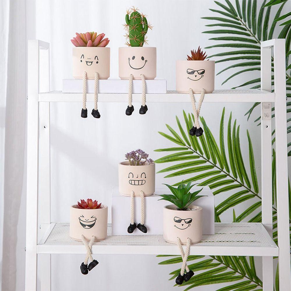 Creative Expression Character Flower Pot Handicraft Ornaments Garden Decoration