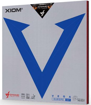 XIOM Bordtennis Inverterat Vega Europe Svart 10531 Gummi, Mjukt, DF, 2.0