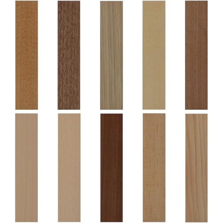 10 Types of Wooden Bookmarks Set