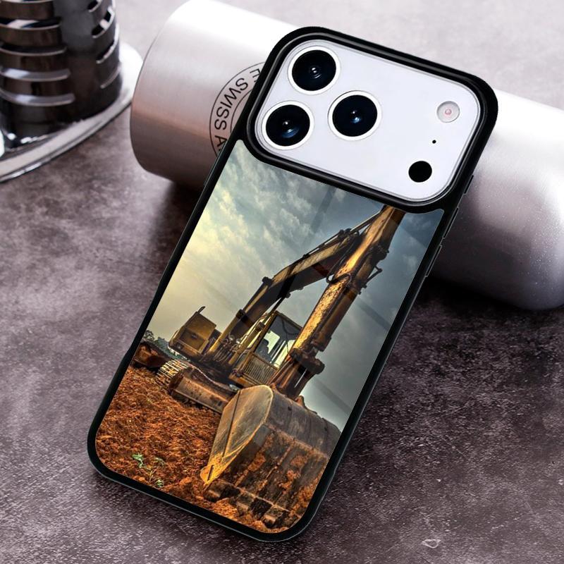

Excavator Phone Case for iPhone 17 16 15 Pro Max Air 14 13 12 11 Plus Shockproof Cover iPhone 13 Pro