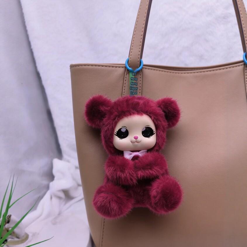 Enamel Doll Keychain - Cute Plush Pendant Gift & Ornament