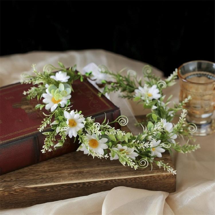 Flower Headbands Daisy Garlands Crown Hair Wreath Bride Flower Crown Wedding