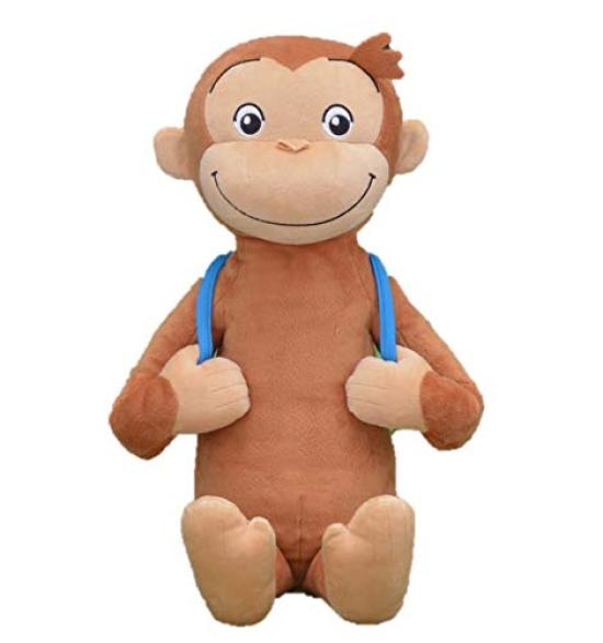 

Curious George Plush Toy Mega Jumbo Backpack for Going Out BIG 40cm Approx.