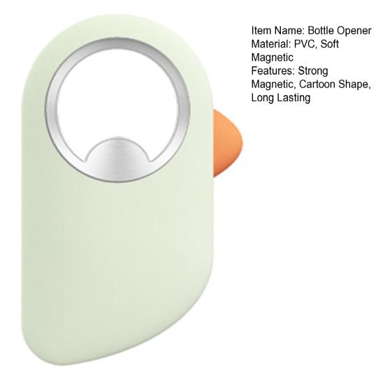 Fridge Bottle Opener Strong Magnetic Compact Design Portable Cartoon Shape Beer