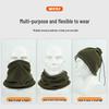 Winter Fleece Neck Gaiter: Windproof, Warm, Drawstring Design for Outdoor Skiing & Cycling