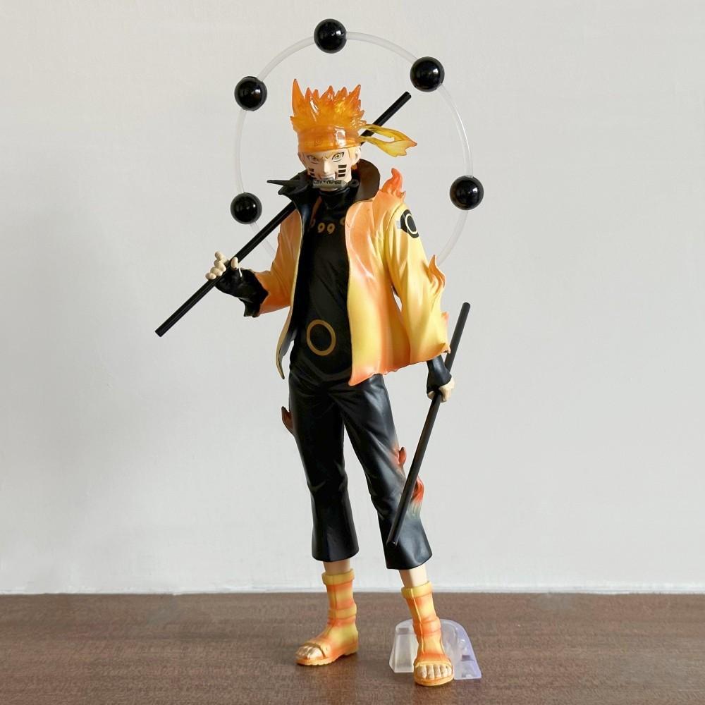 28CM Anime Naruto Uzumaki Naruto Figur Rikudousennin Modus Stående Modell Leketøy Gave Samling Actionfigur PVC