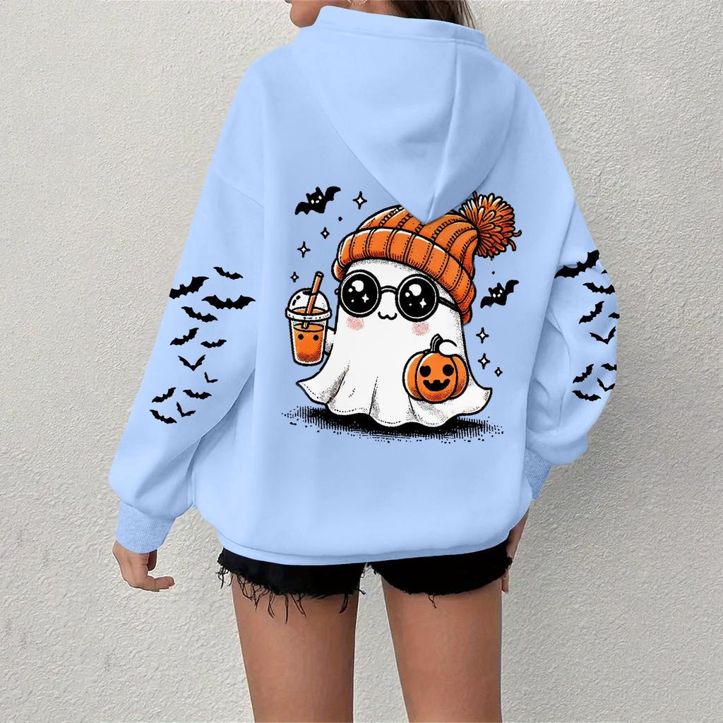Women's Sweatshirt Casual Long Sleeve Atmosphere Top Loose Popular Round Neck Pullover Sweatshirt Top