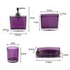 4 Pieces Cup Toothbrush Holder Set Lotion Dispenser Organizer Toiletries Mouthwash Bathroom