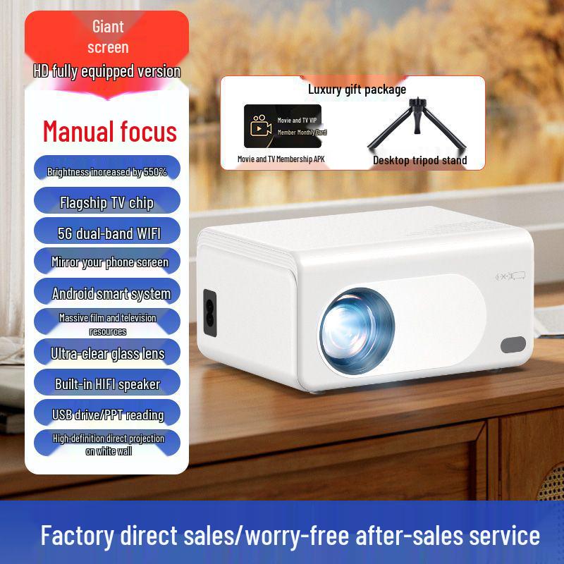 

Проектор Qing 5G 2025 для дому, гуртожитків та театру