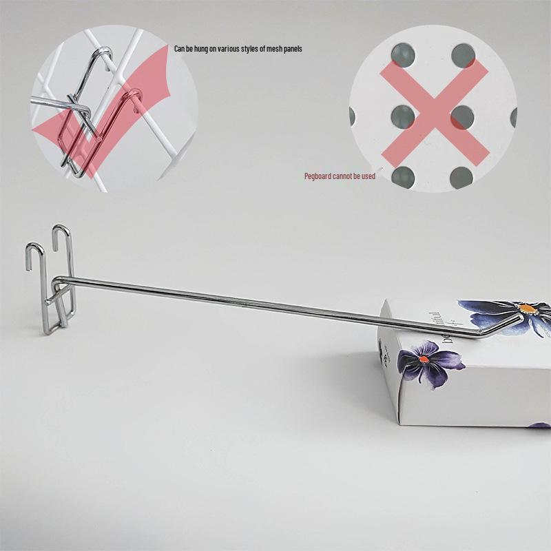 Metal Gridwall Hooks for Jewelry, Phone Charms, and Hardware Shelving