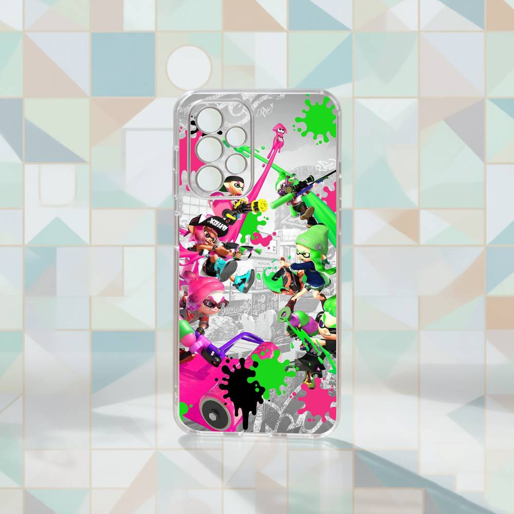 Cool Game S-Splatoons Art  Phone Case For Samsung S25,S24,S21,S22,S23,S30,Ultra,S20,Plus,Fe Transparent Cover