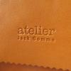 Great JACK GOMME Backpack Â· Daypack Logo embossed all leather Camel leather Women Used