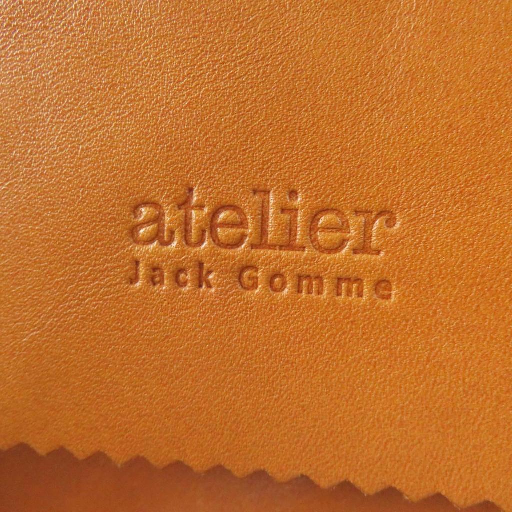 Great JACK GOMME Backpack · Daypack Logo embossed all leather Camel leather Women Used