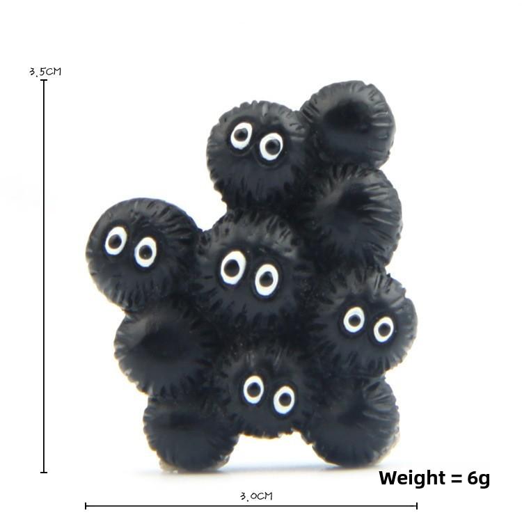 

My Totoro Neighbor Bus Handpainted Resin Collectible Decor For Kids Fans And Coal Ball Set