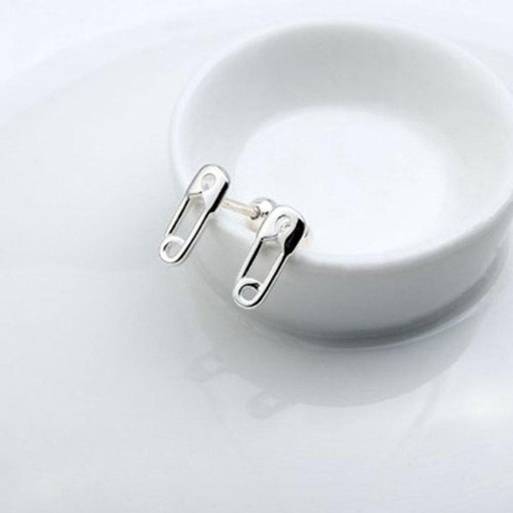 

[Aslit] Silver Piercing Earrings, Silver 925, Clothes Pin, Daily Gift