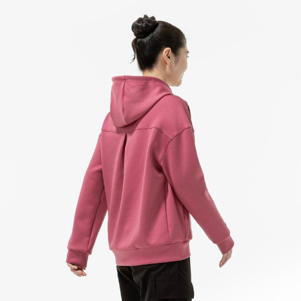 Mizuno Stretch Sweat Pullover Mauve Pink for Easy Movement In Training Wear Women's Hoodie, Heather, 32MCC825,