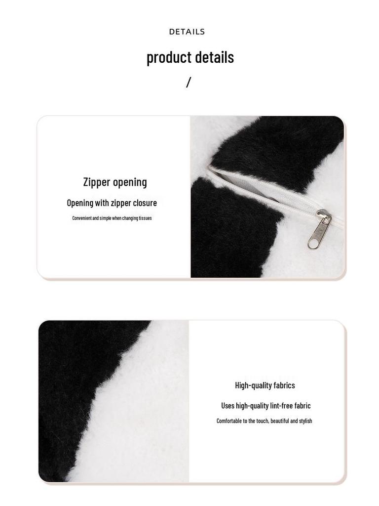 Cartoon Panda Auto Plüsch Taschentuchbox Halter