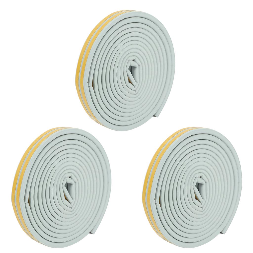 3 szt. Pasek uszczelniający do drzwi Gruby Izolowany Amortyzujący Dźwiękochłonny Samoprzylepny Uszczelka pogodowa dla