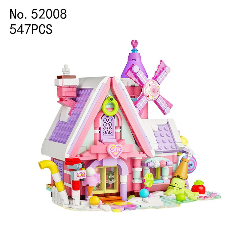 

Dream Garden Villa Jungle Hut Candy DIY Castle Building Blocks Set Puzzle Building Blocks Toys Kids Girl Birthday Gifts