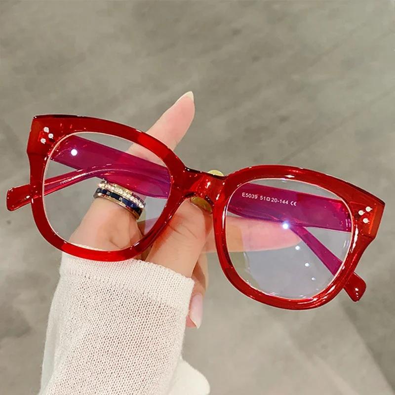 Fashion Square Glasses Frames Women Men Retro Prescription Eyewear Clear Lens Unisex Optical Frames for Ladies and Gentlemen