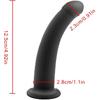 Beauty7 3PCS Silicone Beginner Strap On Harness Vaginal Dildo Set Curved Anus Butt Plug Glans Tip Flare End Penis Wearable Pegging Sex Toy Willy