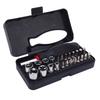 25 In 1 Screwdriver Set Carbon Steel Multi Bits and Socket Screwdriver Set with Case for DIY Repair