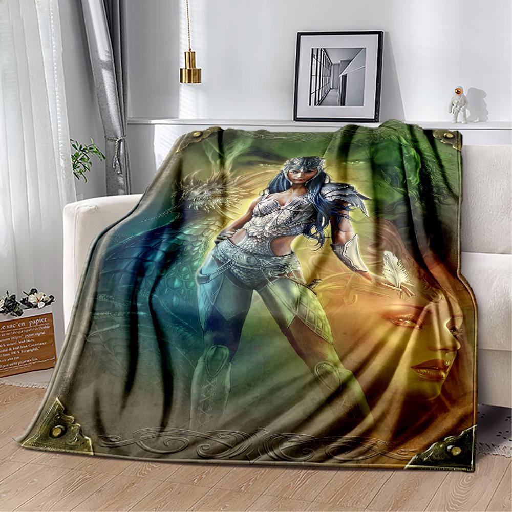 Gothic Style Blanket Soft & Cozy Suitable for Office Picnics Livingroom Four Seasons Universal Stylish Decor Perfect Gift for Relatives and Friends