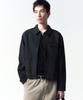 Insilence Garment-Dyed Drizzler Jacket Faded Black