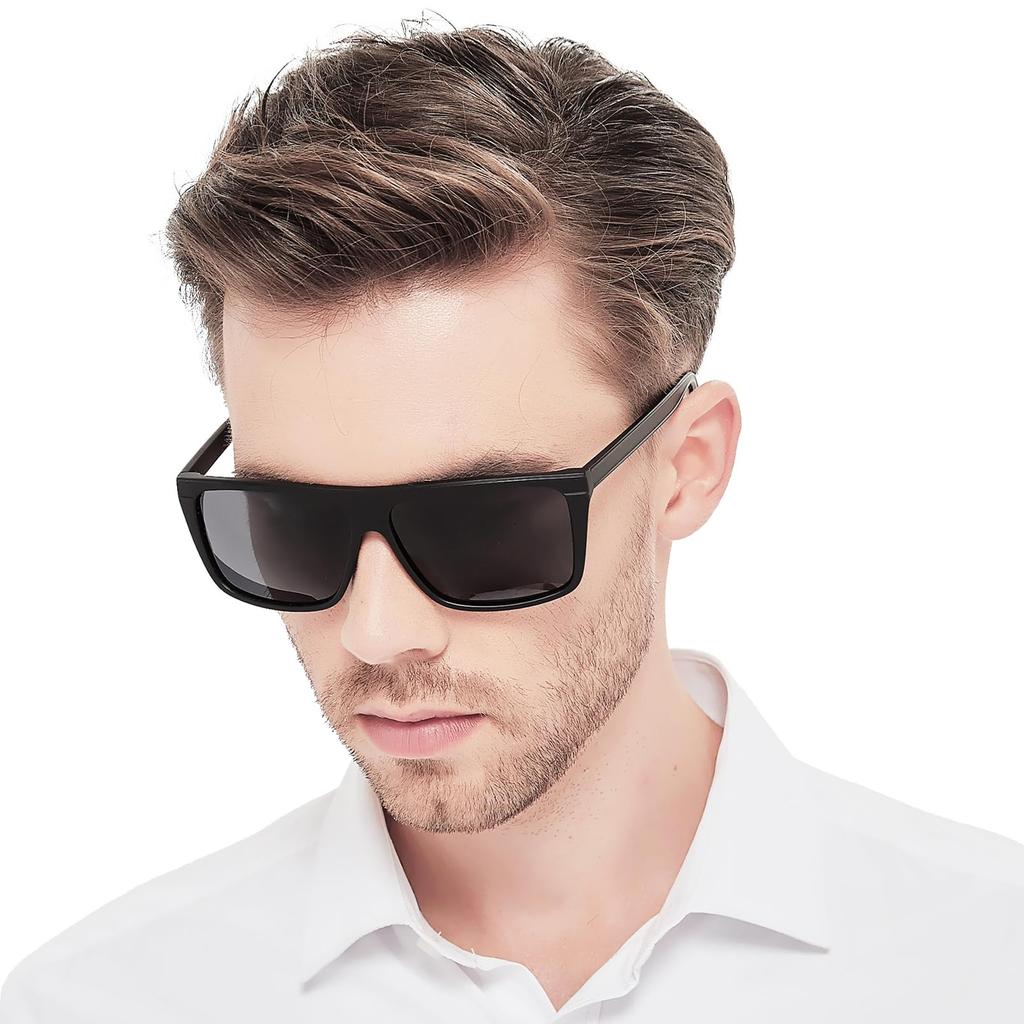 OCCI CHIARI Sports Casual Sunglasses with Polarized Full UV400 Ideal for and Black Frame Men's & Lenses, Protection, Driving, Fishing, Cycling,