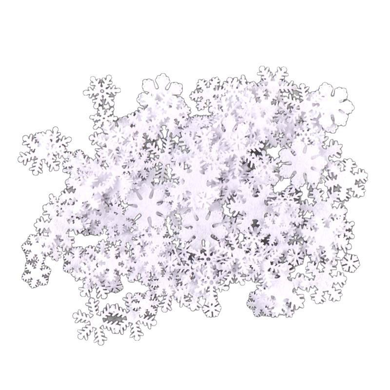 Mini Snowflake Christmas Craft Decorations 1-3cm - No Adhesive Back