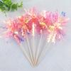 10/20Pcs Glitter Happy Birthday Cake Topper Colorful Fireworks Tassels Cupcake Topper Wedding Baby Shower DIY Dessert Cake Decor